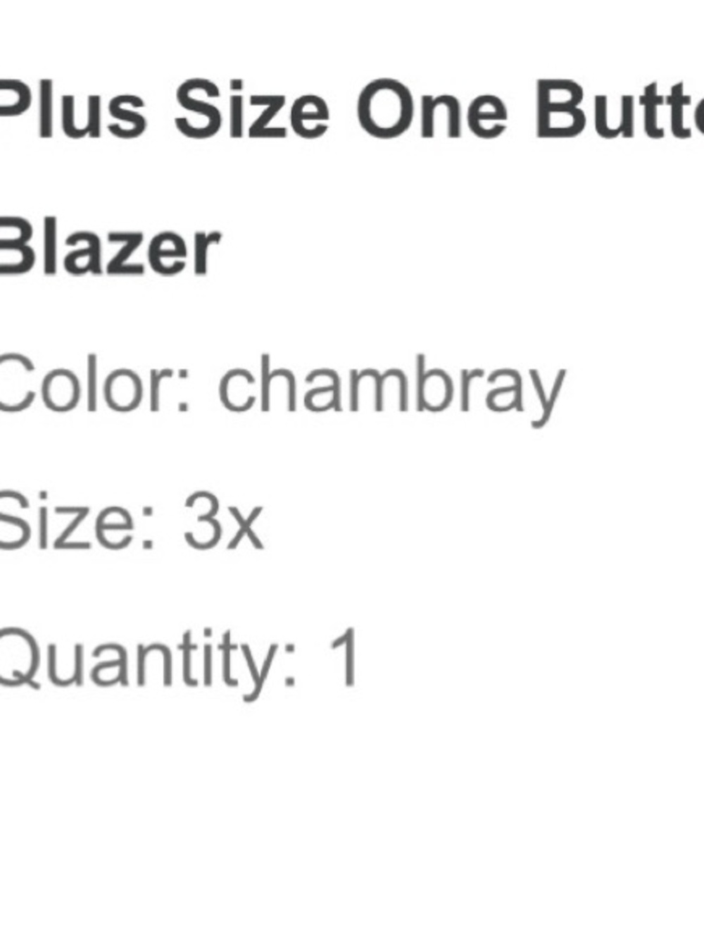 Maurices One-Button Boyfriend Blazer - Picture 5 of 5